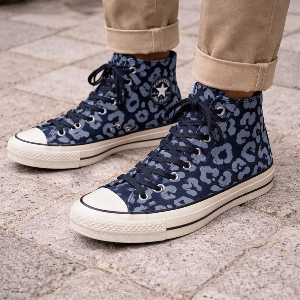 Converse Chuck 70 Reflective Leopard Hi Top Sneakers